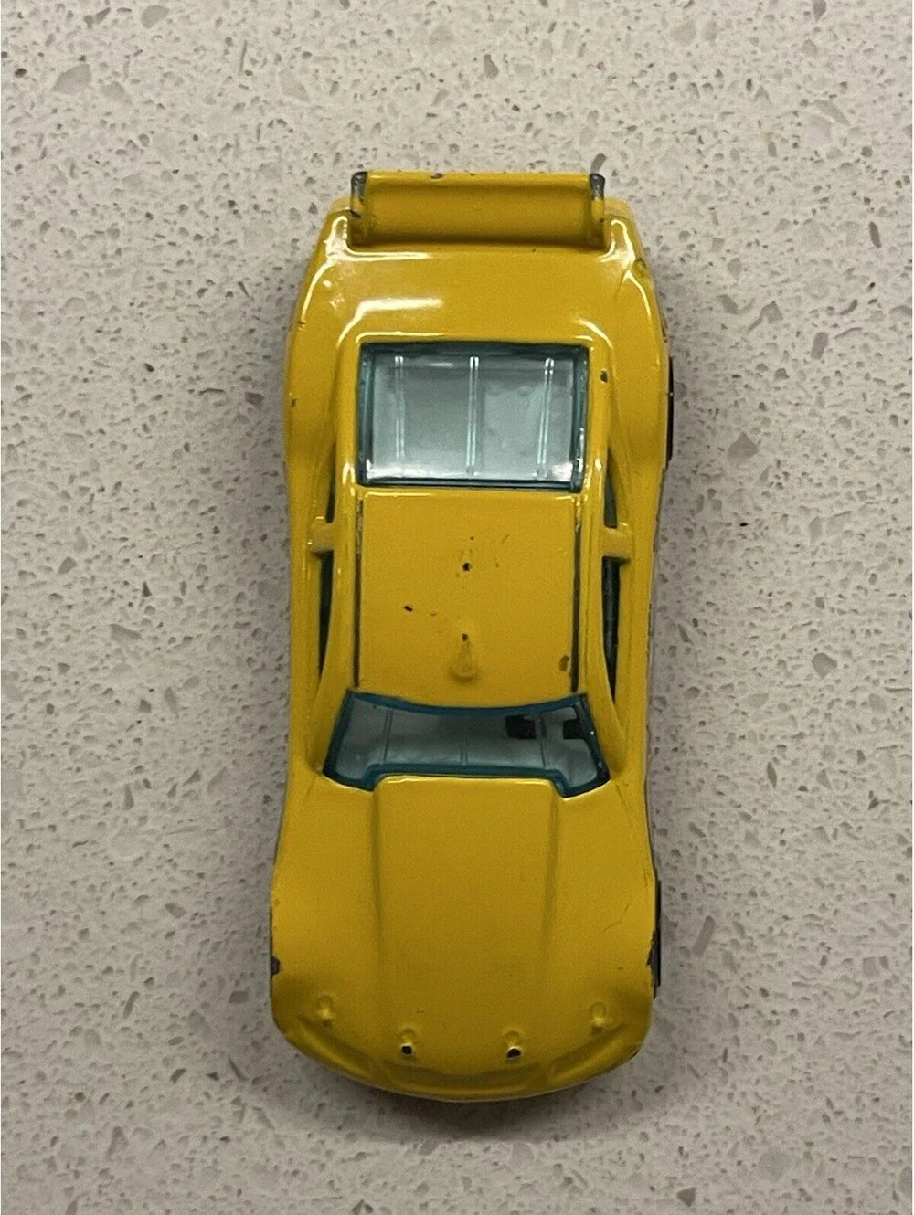 Hot Wheels Circle Tracker Race Car Number 23 Yellow Retro Hotwheels